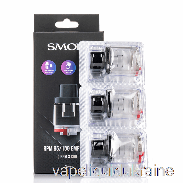 Vape Ukraine SMOK RPM 85/100 Replacement Pods RPM 3 Coil Pods